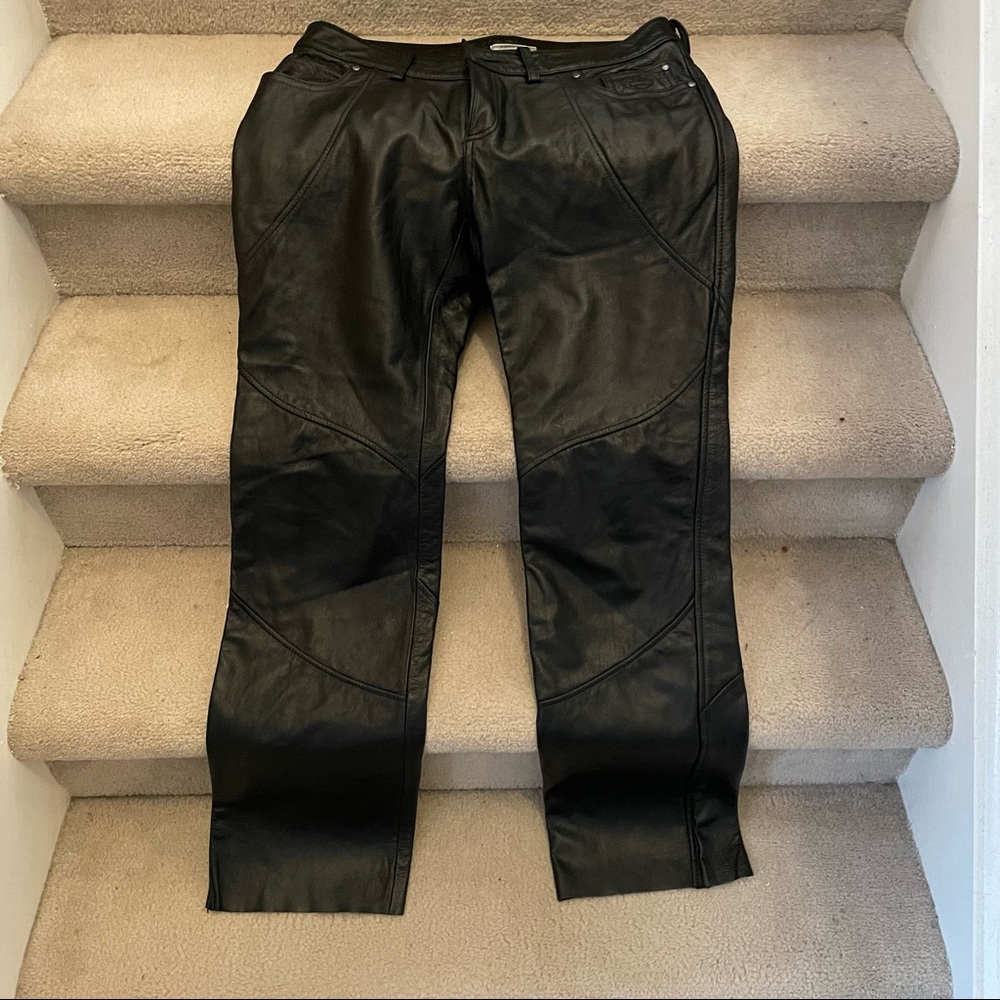 Women Harley Davidson Genuine Leather Riding Pants